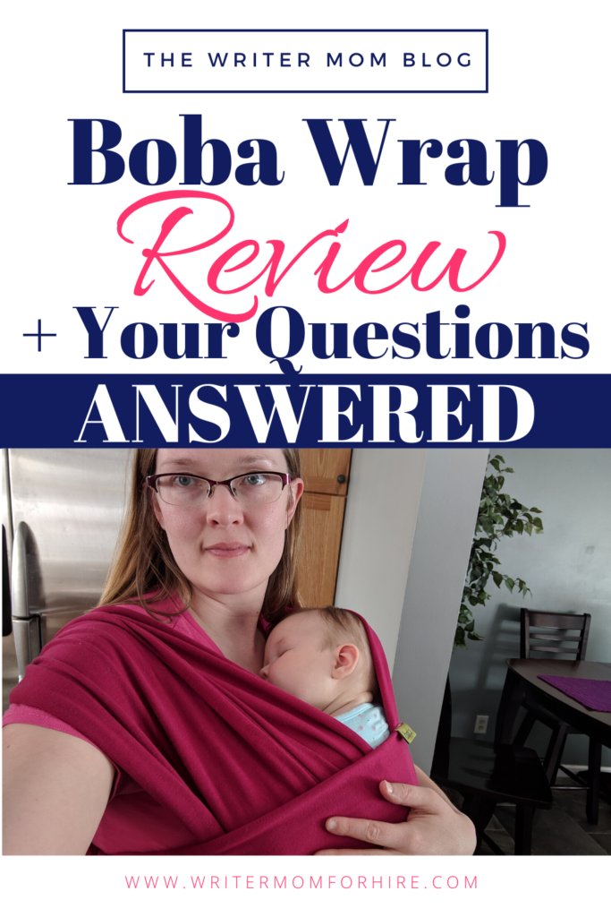 pinterest image for boba baby wrap product review