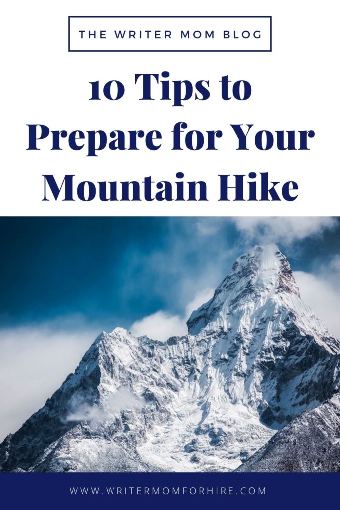 pinterest graphic tips to prepare for your mountain hike | hiking mount rainier with kids