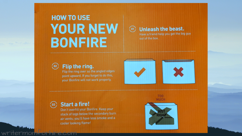 graphic solo stove bonfire fire pit instructions