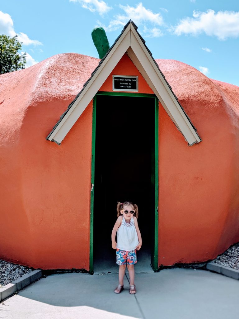 photo of the pumpkin shell | our trip to storybook land in aberdeen sd