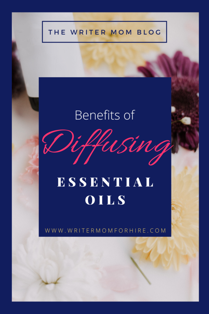 pinterest graphic for top 9 essential oil diffuser benefits