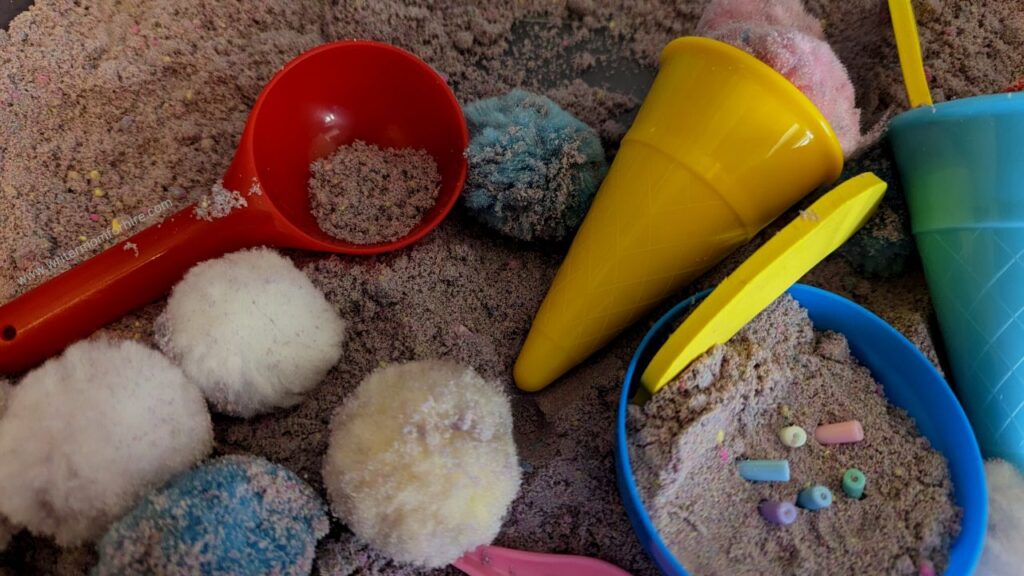 sensory sand brain development activities for 2 year olds